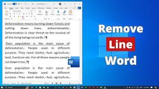 How to Remove Any Line on Microsoft Word