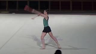 Polina BEREZINA (ESP) clubs - 2023 Grand Prix Thiais trainings