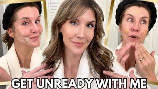 Get UNREADY WITH ME Before Bed | Over 40 Skincare