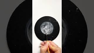 The idea of ​​painting the moon/acrylic art #artwork#acrylicpainting#acrylicart#drawing#art#painting