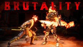 MK11 All Scorpion Brutalities, Fatalities, Friendship, Fatal Blow & Ending