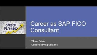 Career as SAP FICO Consultant | Gaurav Learning Solutions