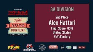 2019World Final 3A 02 Alex Hattori WORLD YOYO CONTEST 2019 Presented by Cloud Native Inc WYYC2019