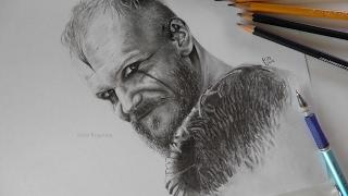 Pencils drawing - Floki Vikings (Gustaf Skarsgård) Викинги, Флоки
