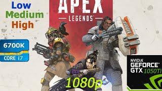 Apex Legends - GTX 1050 Ti 6700k - FPS Test - (Low,Med,High)