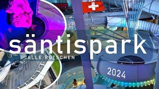 Säntispark Bäderwelt – ALLE Rutschen 2024 (mit neuen Rutschen!) Onride 4K | Abtwil, St. Gallen