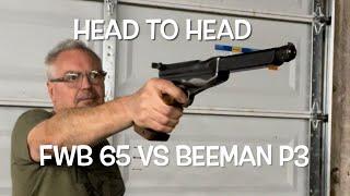 Head to head challenge Feinwerkbau 65 vs Beeman P3 10 meter target pistols RWS R-10