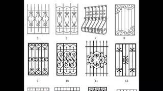 Перила. Ограждения. Казырек решетки на окно