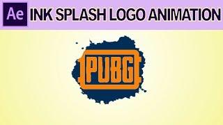 After effects tutorial : Ink Splash Logo Reveal Animation | Free template | No plugins
