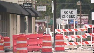 Business owners say ongoing construction north of downtown continues depleting revenue