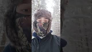 HOW I DRESS IN BONECHILLING TEMPERATURES #cold #outdoors #VIRAL #shorts #canada #canadianwinter