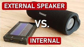 Comparison: Tronsmart Portable Speaker vs. Internal Speakers