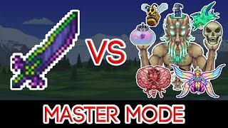 Terraria 1.4.1 - True Night's Edge vs ALL Bosses (Master Mode)