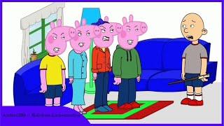 Classic Caillou Turns The Anderson's Family Into a Pigs/Grounded