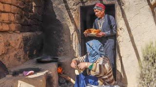 Routine rural life in Afghanistan | Elderly couple village style recipe