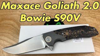 Maxace Goliath 2.0 Bowie in S90V / includes disassembly / Lamnia has them ! discount code below !