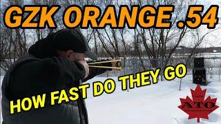 GZK ORANGE  .54 SPEED TEST 8MM AND 9.5MM AMMO