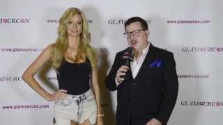 Playboy Playmate Miss August 2012 Beth Williams video at Glamourcon 2013, Long Beach, CA