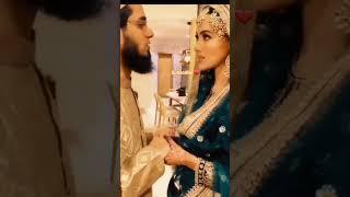 SANA KHAN AND MUFTI ANAS ️ #sanakhan #sana #shorts #allah #viral #sananas #muslim