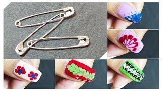 Nail Art At home || घर में उपलब्ध चीज से नेलआर्ट करे घर पर ही #nailartdesigns #nailart #easynailart