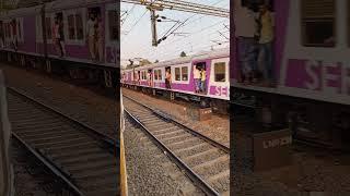 Crossing with 🩷 Pink EMU Train of South Eastern Railway  SER