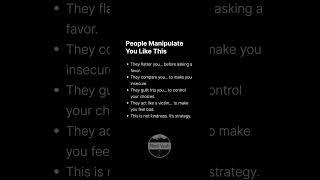 People Manipulate You Like This
