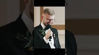 Man of honour roasts the groom on his wedding day 