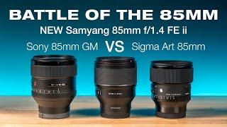 Samyang 85mm f/1.4 FE ii vs Sony 85mm f/1.4 GM & Sigma 85mm f/1.4 Art DG DN