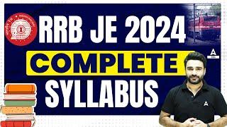 RRB JE Syllabus 2024 | RRB JE CBT 1 and CBT 2 Complete Syllabus 2024 | By Sahil Madan Sir