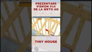 Prezentare VisKon V14 - Tiny House #woodworking #homedesign #cad #roofdesign #tinyhouse  #cnc