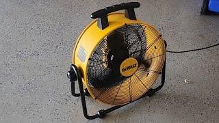 DEWALT DXF-2042 High-Velocity Industrial Fan Heavy Duty Portable Adjustable Tilt (Review)