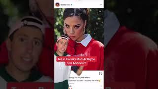Tessa Brooks Mad Bryce Hall Chose Addison Rae Instead Of Her!?