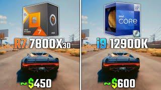 RYZEN 7 7800X3D vs INTEL i9-12900K | Test in 6 Games