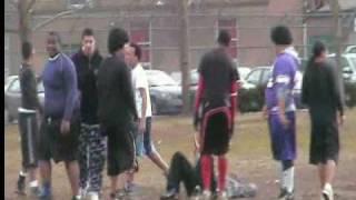 Hmong Playing Football (In Rhode Island)