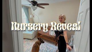 Our NURSERY REVEAL | Garden Theme, Reveal and Reno Vlog