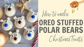 How to make Oreo Polar Bear treats! Recipe #Shorts