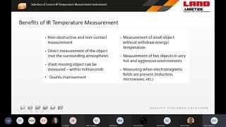 AMETEK Land - Selecting the Correct Infrared Temperature Measurement Instrument