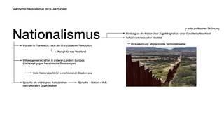 Nationalismus im 19. Jahrhundert – auf einer Seite