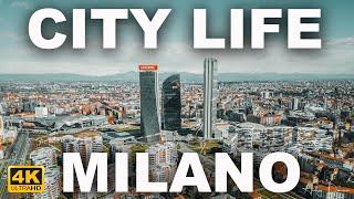 City Life Milan, Italy. by drone -  [4K]