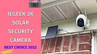 IeGeek 2K Solar Security Camera Outdoor Battery Powered Review & Test | Home Surveillance Camera