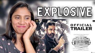 VIKRAM Official Trailer Reaction | Kamal Haasan | VijaySethupathi, FahadhFaasil | Ashmita Reacts