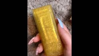 Денежное мыло с деньгами внутри распаковка двух кусочков