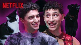 Dead Boy Detectives Jayden Revri & George Rexstrew Interview Each Other at a Cat Cafe | Netflix