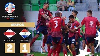 Copa América 2024 | Costa Rica 2-1 Paraguay | Grupo D