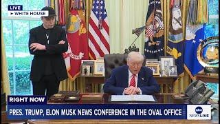 President Trump and Elon Musk hold news conference as Musk exits DOGE