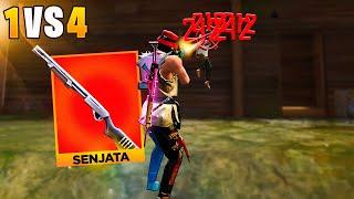 A INCRÍVEL NOVA DOZE SENJATA SOLO VS SQUAD!! FREE FIRE MOBILE