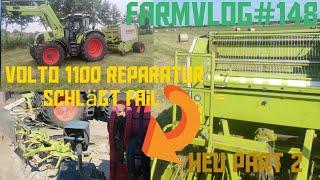 Farmvlog#148 Der Vorführer ist da/ Heu im Lohn geht weiter/ Claas Rollant 46RC hat gut zutun