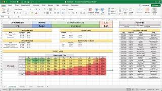 ANALYSE Football Matches for Win %, Over/Under and Correct Score using EXCEL! | Tutorial