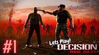 POST APOCALYPTIC DEFENCE! Decision: Red Daze Gameplay | Zombie base defence RPG | Lets Play! #1