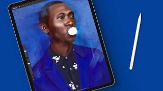 How To Paint A Digital Portrait In Procreate (With Realtime Footage)